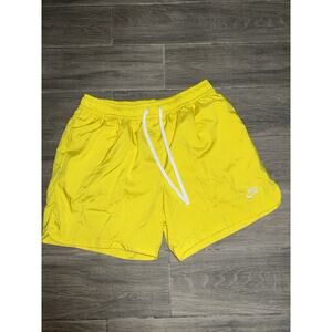 Yellow Nike Sport Essential Woven Flow Shorts Casual Lined Sz. Lg Activewear